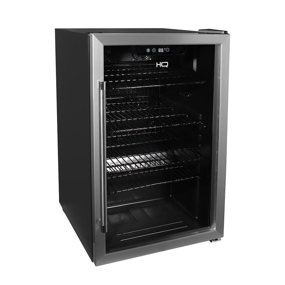 Cervejeira Expositor Vertical HQ Vidro Duplo 125 Litros Preta E Inox HQ-125CEVPV 220V - 4