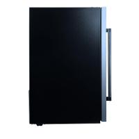 Cervejeira Expositor Vertical HQ Vidro Duplo 125 Litros Preta E Inox HQ-125CEVPV 220V - 2