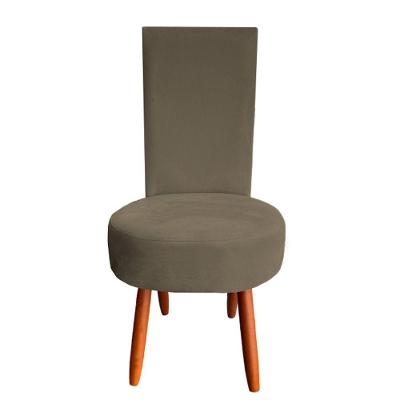 Cadeira De Jantar Lisboa Sued Marrom Rato D'classe Decor