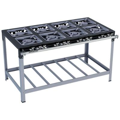 Fogão Industrial Stori Premium M16 8 Bocas 30x30 Metalmaq Fogão Baixa Pressão Pintado