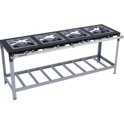 Fogão Industrial Stori Premium 4 Bocas 40x40 M8 Metalmaq Fogão Baixa Pressão Pintado