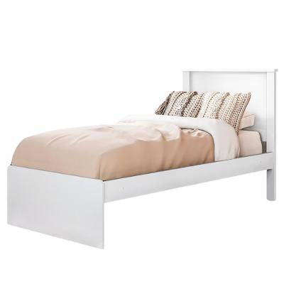 Cama Solteiro Barcelona Branco Preto Tebar