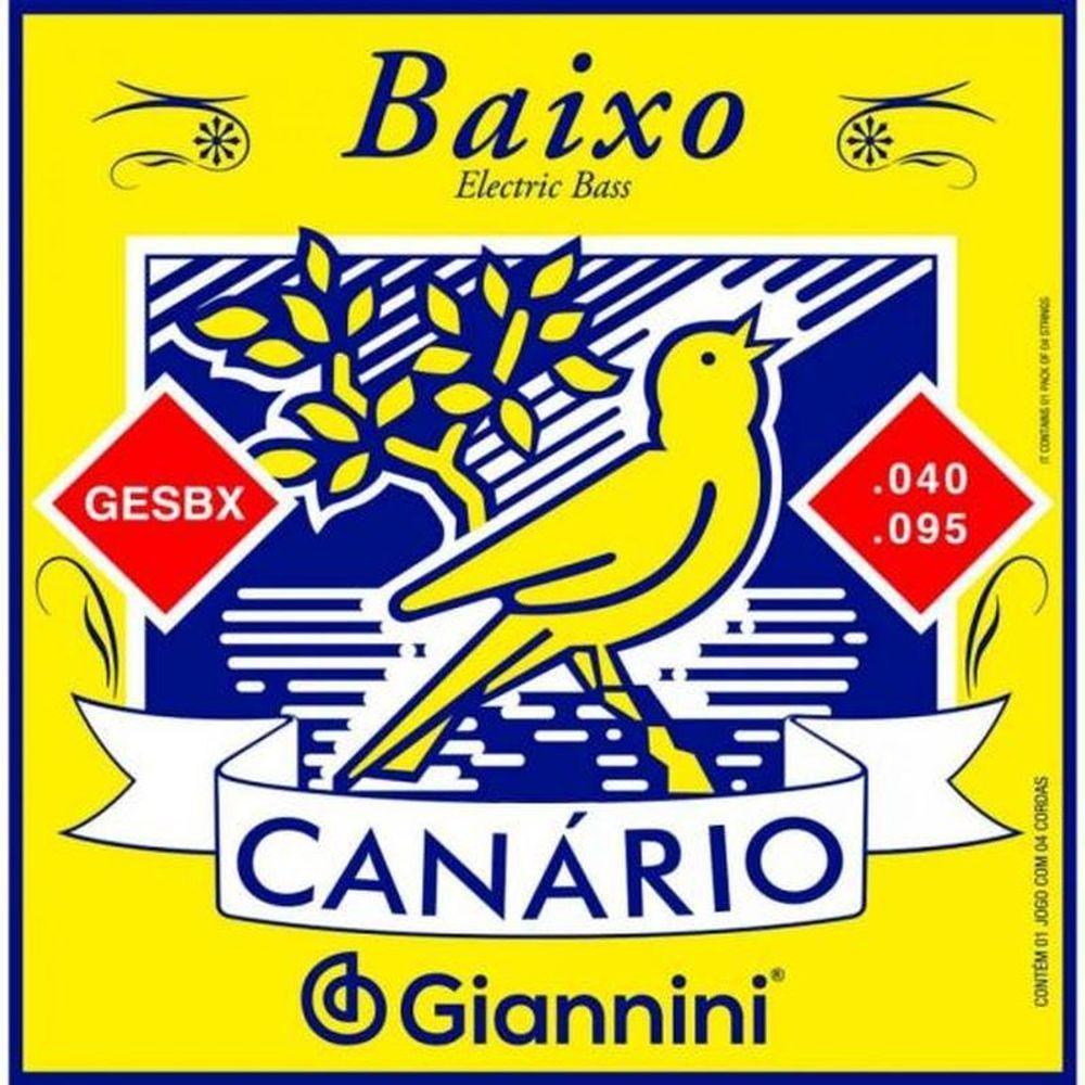 Encordoamento Para Contrabaixo 4 Cordas .040 Giannini Gesbx G - 1