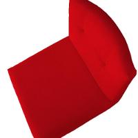 Kit 02 Banquetas Luma Base De Ferro Sued Vermelho D'classe Decor - 5