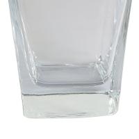 Jogo 6 Copos Quadrado Texas Bali Vidro 320ml Transparente Luxo