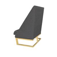 Kit 02 Cadeiras Para Sala De Jantar Ana Base De Ferro Linho Grafite D'classe Decor