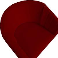 Kit 02 Poltrona Julia Com Base De Ferro Sala De Estar Escritório Recepção Clinica Suede Vermelho D'classe Decor