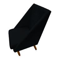 Kit 06 Cadeiras Para Sala De Jantar Ana Pés Palito Suede Preto D'classe Decor - 3