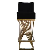 Kit 08 Banquetas Luma Base De Ferro Sued Preto D'classe Decor - 2