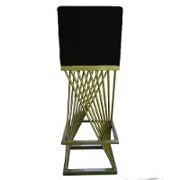 Kit 08 Banquetas Luma Base De Ferro Sued Preto D'classe Decor - 6