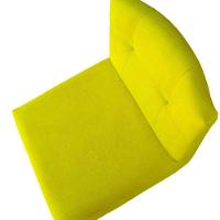 Kit 08 Banquetas Luma Base De Ferro Sued Amarelo D'classe Decor - 5