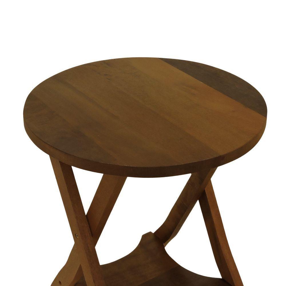 Mesa Apoio 1 Prateleira Summer Madeira Imbuia Maciça Stain Imbuia - 5