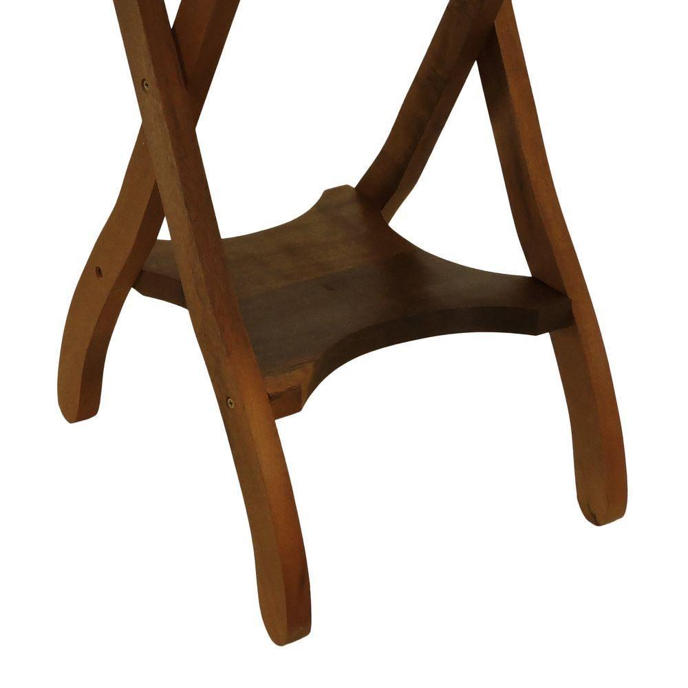 Mesa Apoio 1 Prateleira Summer Madeira Imbuia Maciça Stain Imbuia - 6