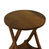 Mesa Apoio 1 Prateleira Summer Madeira Imbuia Maciça Stain Imbuia - 5