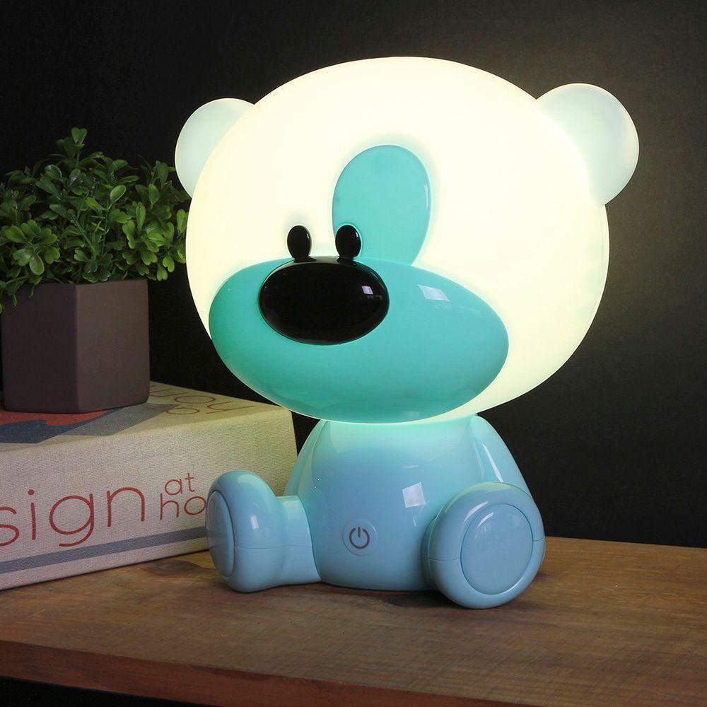 Luminária De Mesa Led Taschibra Pipo 5v Azul - 1