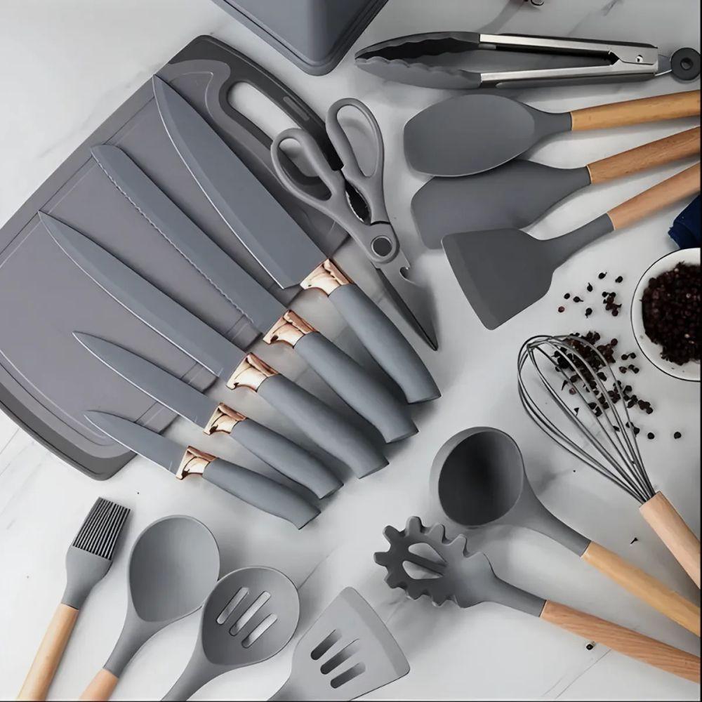 Kit Utensílios De Cozinha Jogo Completo 19 Peças - 3