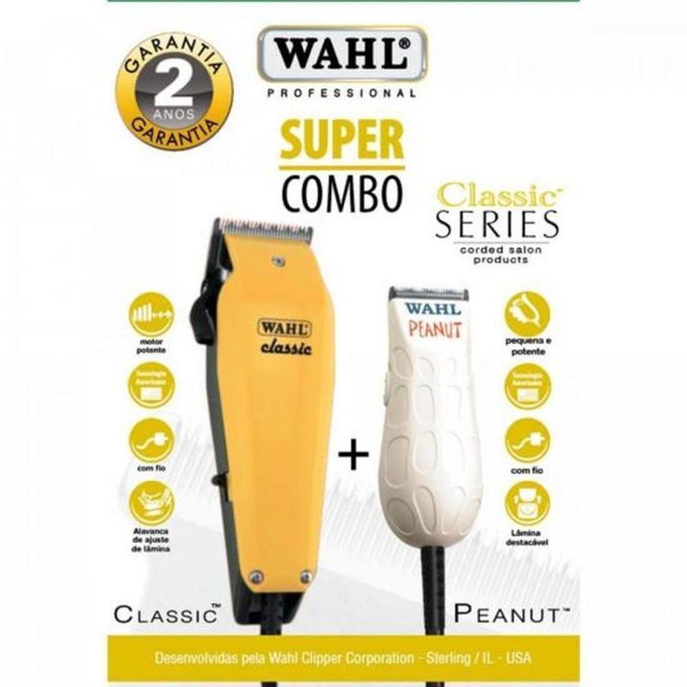 Kit De Máquinas De Corte E Acabamento Wahl Classic E Peanut 220V - 2