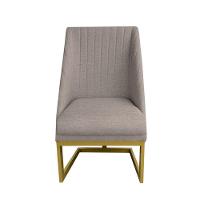 Kit 04 Cadeiras Para Sala De Jantar Ana Base De Ferro Linho Bege D'classe Decor - 2