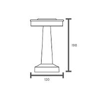 Luminária De Mesa Led Taschibra Pharos Recarregável 5v - 4