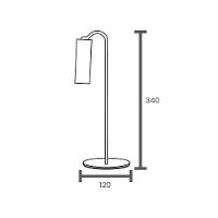 Luminária De Mesa Led Taschibra Ion Recarregável 5v Branco