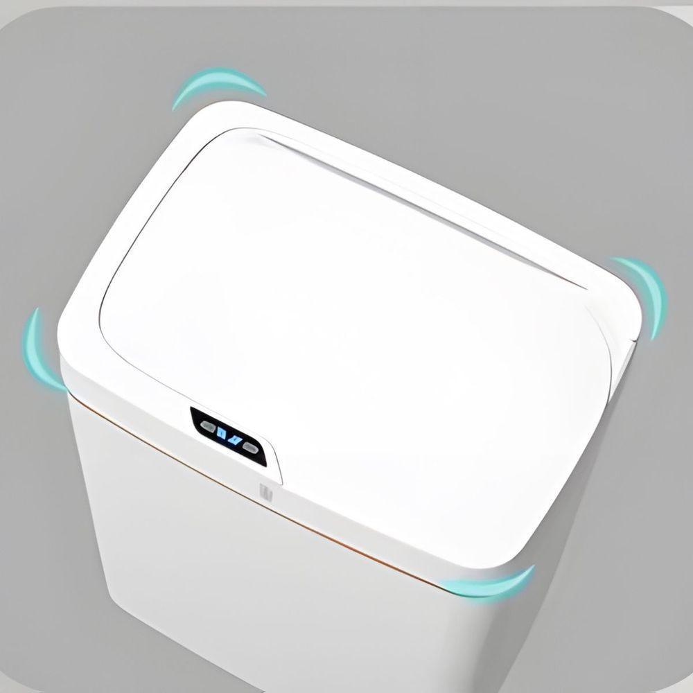 Lixeira Automática Retangular 14l Com Sensor - Moderna e Prática - 4