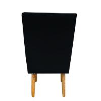 Kit 08 Cadeiras Para Sala De Jantar Ana Pés Palito Suede Preto D'classe Decor - 5