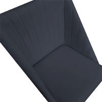 Kit 08 Cadeiras Para Sala De Jantar Ana Pés Palito Veludo Grafite D'classe Decor