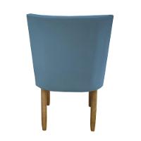 Kit 06 Cadeiras Para Sala De Jantar Tóquio Pés Palito Suede Azul Tiffany D'classe Decor