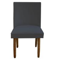 Kit 04 Cadeiras Para Sala De Jantar Tóquio Pés Palito Suede Grafite D'classe Decor - 2