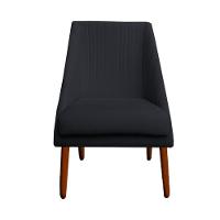 Kit 04 Cadeiras Para Sala De Jantar Ana Pés Palito Veludo Grafite D'classe Decor - 2