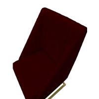 Kit 04 Cadeiras Para Sala De Jantar Ana Base De Ferro Suede Marsala D'classe Decor