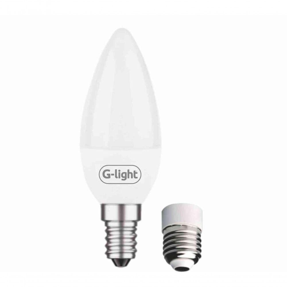 Lâmpada Vela Led C37 4w E14 3000k Autovolt - 1