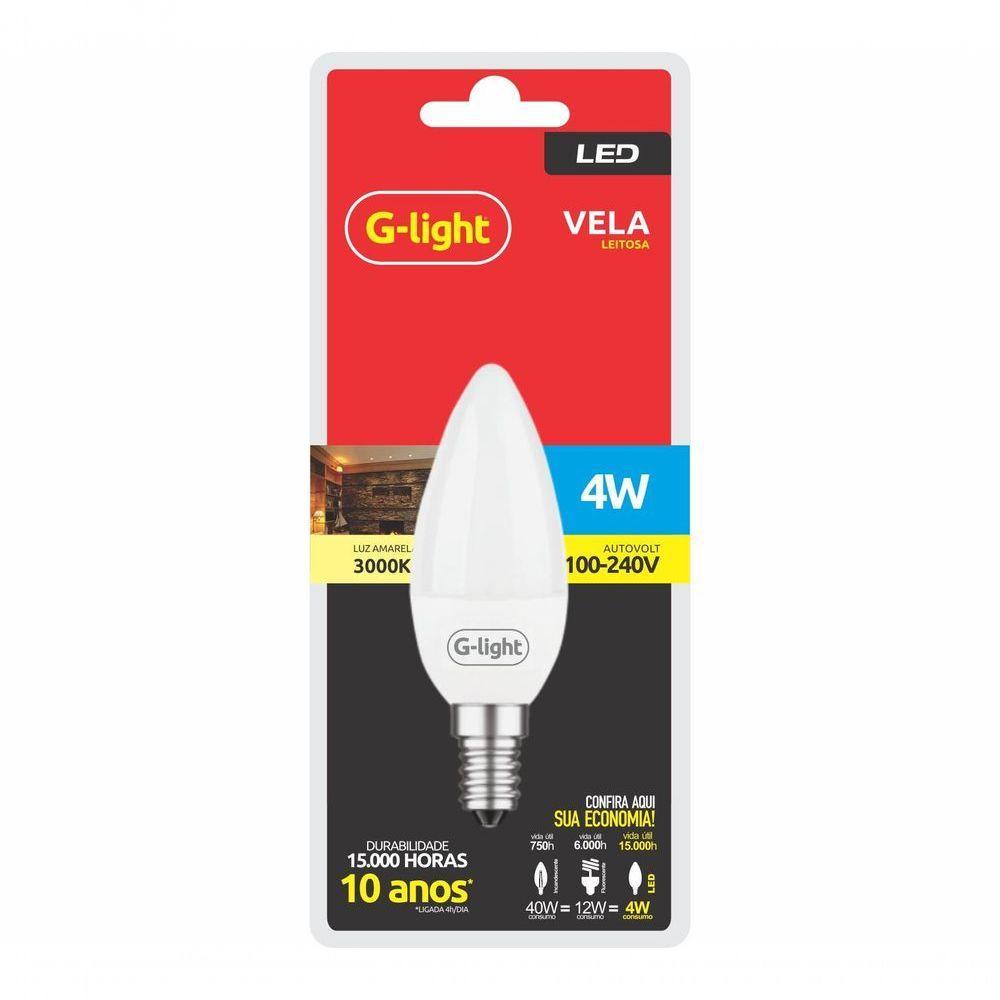 Lâmpada Vela Led C37 4w E14 3000k Autovolt - 2