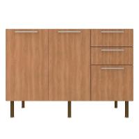 Balcao Para Pia Sem Tampo 120 Cm Mdp 2p 3g Cz3100 Freijo Tecno Mobili Freijo - 1