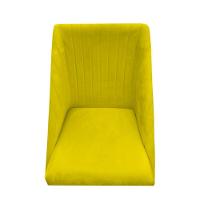 Kit 08 Cadeiras Para Sala De Jantar Ana Pés Palito Suede Amarelo D'classe Decor