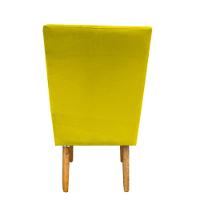 Kit 08 Cadeiras Para Sala De Jantar Ana Pés Palito Suede Amarelo D'classe Decor - 5