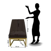 Kit 08 Cadeiras Para Sala De Jantar Ana Base De Ferro Suede Marrom D'classe Decor - 6