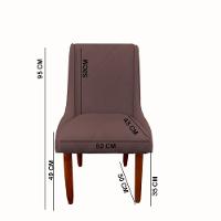 Kit 08 Cadeiras Para Sala De Jantar Lizz Pés Palito Veludo Rosê D'classe Decor - 6