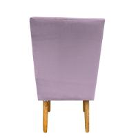 Kit 06 Cadeiras Para Sala De Jantar Ana Pés Palito Suede Rosa Bebê D'classe Decor - 5