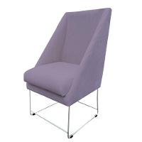 Kit 06 Cadeiras Ana Base De Ferro Prata Suede Rosa Bebê D'classe Decor