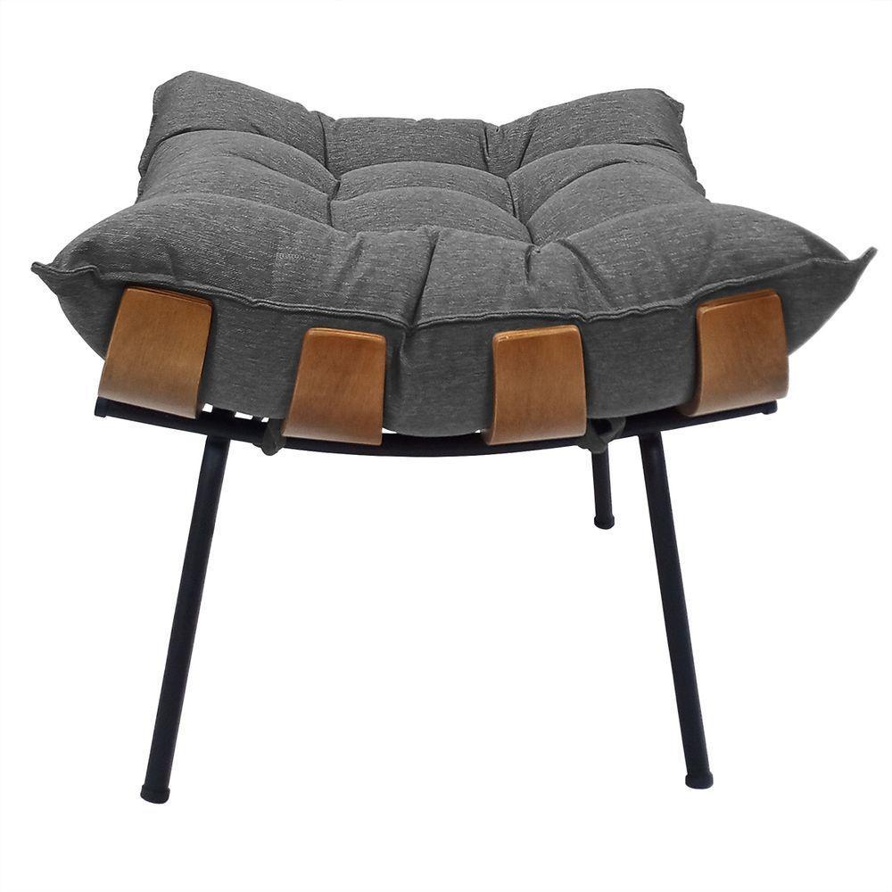 Puff Costela - élpis Móveis Linho Grafite - 2