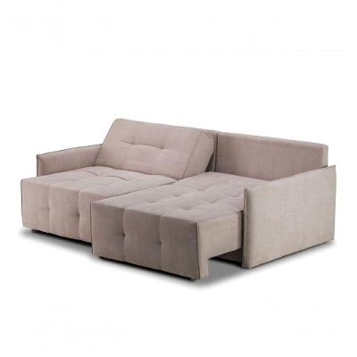 Sofá Cama Tecido Bege 2,20 Mt Saori - Bege