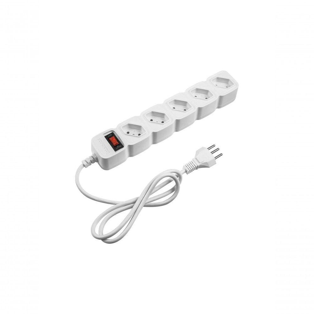 Protetor Eletronico C- 5 Tomadas Branco Epe 205 + 3 Metros - 3