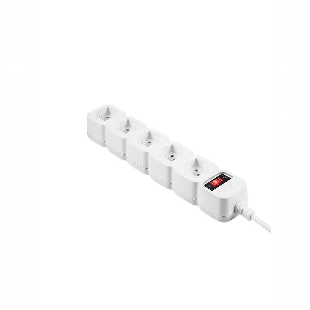 Protetor Eletronico C- 5 Tomadas Branco Epe 205 + 3 Metros - 4