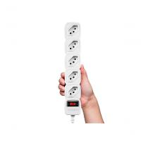 Protetor Eletronico C- 5 Tomadas Branco Epe 205 + 3 Metros - 5