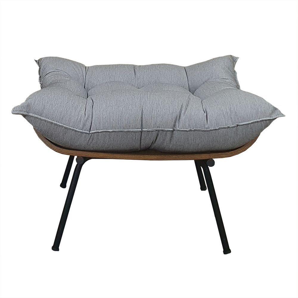 Puff Costela - élpis Móveis Linho Cinza - 1