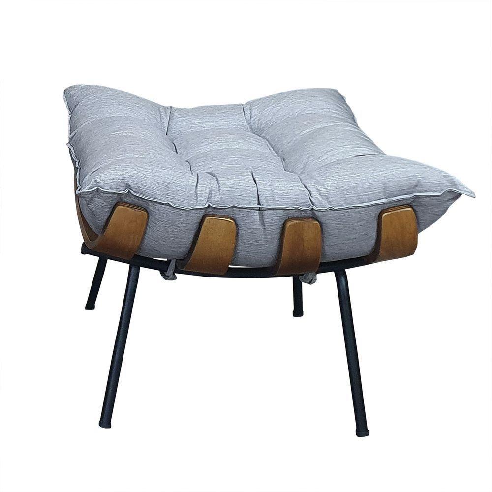 Puff Costela - élpis Móveis Linho Cinza - 2