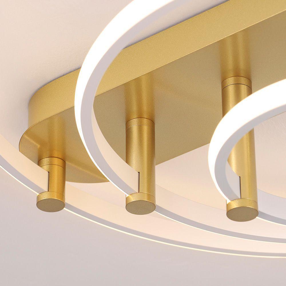 Plafon Skylight Listo 3106m Led Bivolt Branco-dourado - 3