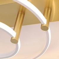 Plafon Skylight Listo 3106m Led Bivolt Branco-dourado - 2