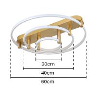 Plafon Skylight Listo 3106m Led Bivolt Branco-dourado - 4